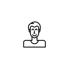 man avatar icon vector illustration