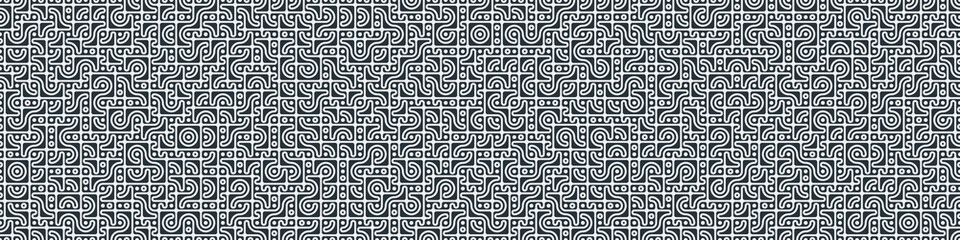 Truchet Random Pattern Generative Tile Art background illustration