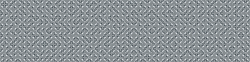 Truchet Random Pattern Generative Tile Art background illustration