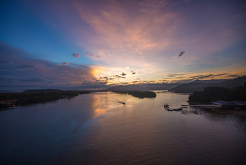 beautiful sunrise view 