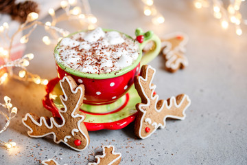 Happy gingerbread cookie man