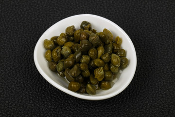 Capers in the bowl