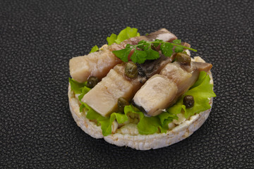 Snack with herring
