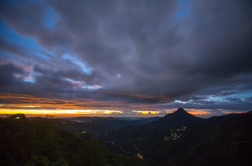 amazing view of sunset