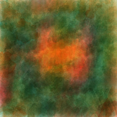 Obraz na płótnie Canvas abstract watercolor grunge background orange green