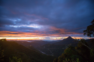 amazing view of sunset