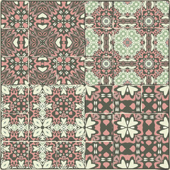 Creative color abstract geometric pattern, vector seamless, can be used for printing onto fabric, interior, design, textile