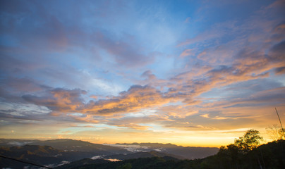 amazing view of sunset