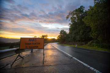 amazing view of sunset