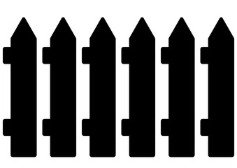 gz503 GrafikZeichnung - german - nahtlos / Zaun Symbol: english - seamless / fence icon: simple template - DIN A4 banner - xxl g8586