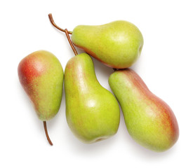 pears isolated on white background