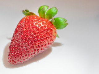 Close up fresh ripe strawberry fruits . Healthy strawberry background and Copy space
