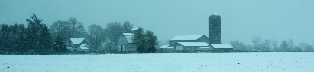 Farmscape in winter