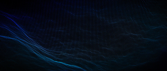 render image of dotted wave background