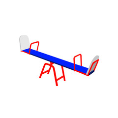 swing balancer isolated vector illustration