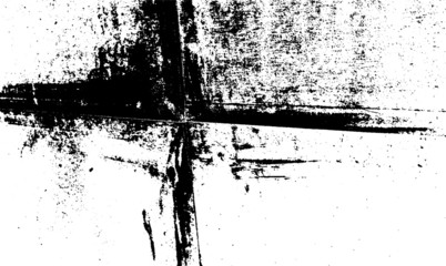 Rough black and white texture vector. Distressed overlay texture. Grunge background. Abstract textured effect. Vector Illustration. Black isolated on white background. EPS10.