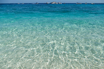 Beach in Cala Gonone, Orosei Gulf, Sardinia, Italy. Destination Scenic. Emerald Coast.