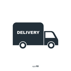 Delivery services, truck on the way
