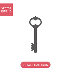 Key vector icon.
