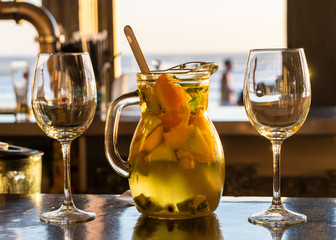A Sangria in a bar