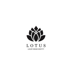 Obraz premium Vector lotus icon
