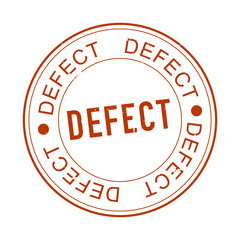 Grunge red defect word