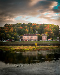 Fototapeta na wymiar Just a beautiful sight over Nemunas river. Kaunas, Lithuania.