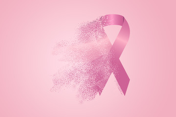 Breast Cancer Awareness Ribbon symbol - illustration.