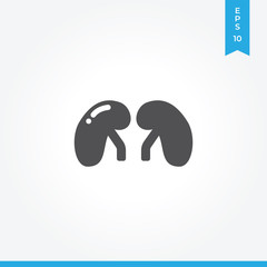Kidneys vector icon, simple sign for web site and mobile app.