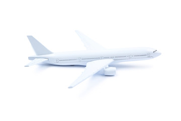 Airplane model isolated on white background