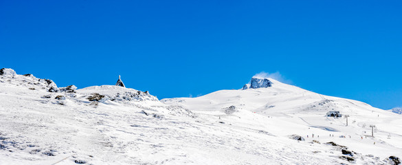 winter in the mountains of Sierra Nevada, Spain