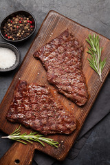 Grilled beef steak