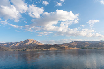 View of Van lake in Turkey.