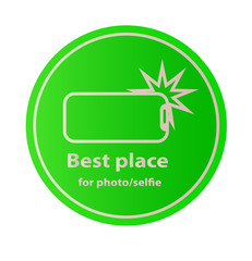 Allowed sign is the best place for selfie sticks camera Vector photography of a mobile phone smartphone is prohibited sign icon monopod selfie icon is allowed Take care to keep your hands in the shape