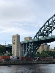 Fototapeta premium Detail of Tyne Bridge Ironwork in Newcastle