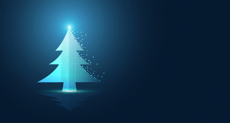 albero di natale, luccicante, luminoso © xyz+