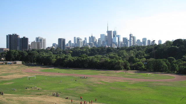 Riverdale Park East, Toronto Downtown View, Ontario, Canada