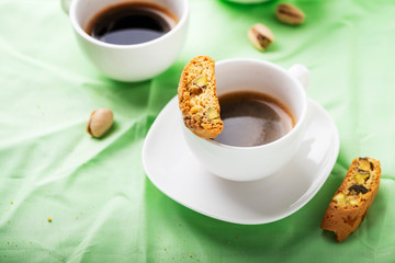 Traditional Italian cookies cantucci