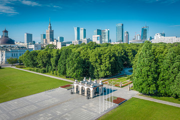 Warszawska panorama - obrazy, fototapety, plakaty