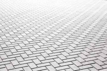 gray patterned paving tiles