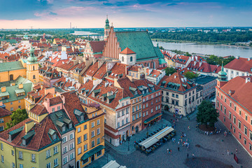 Naklejka na ściany i meble Warszawska panorama