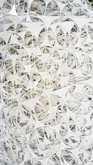 Background of Metal trim in the form of circles after the production of cans