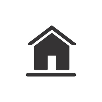 recommend clip art: Home Icon Vector Illustration. Home Icon Logo Template