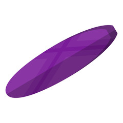 Isolated colored surfboard. Vacations time - Vector illustration