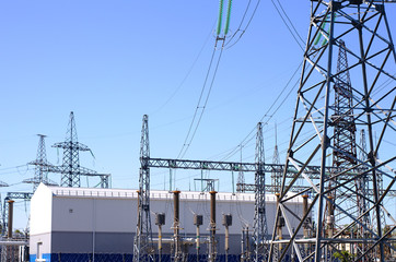 electrical substation supplying uninterrupted electricity to the city for the daily life of the population