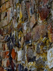 Very old brick wall Bungay Suffolk
