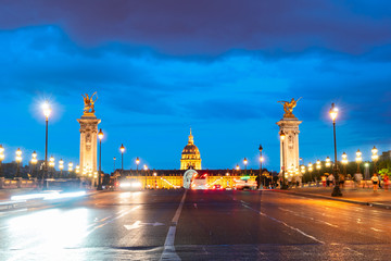 Fototapeta premium Bridge of Alexandre III, Paris, France