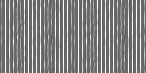 Free hand drawn pinstripes seamless vector background. Doodle style uneven stripes, white streaks on chalkboard backdrop. Bars, lines, strips pattern. Elegant regular striped texture, banner template.