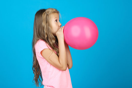 Girl Blow Balloon Images – Browse 9,666 Stock Photos, Vectors, and ...