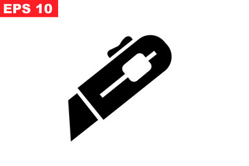 Cutter icon simple vector illustration